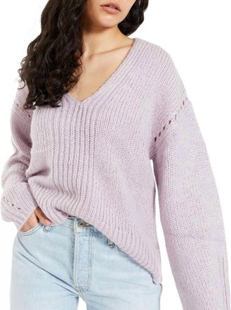 Bec&bridge Willa Knit V-Neck Jumper Sweater In Lavender