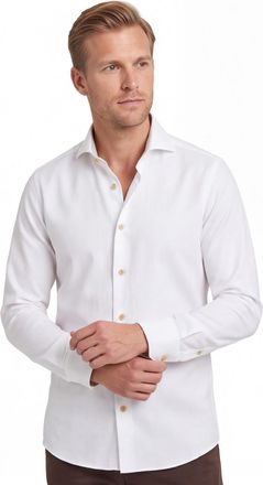John Miller Wit John Miller overhemd strijkvrij normale fit