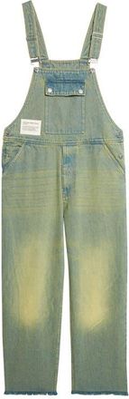 Song for the Mute x Birkenstock The Artist Distressed Denim Overalls in Blue Dirty Wash at Nordstrom, Size X-Large