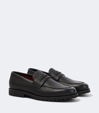 Ermenegildo Zegna Mocasines Pioggia de piel