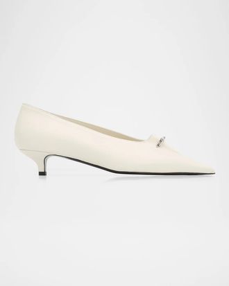 Toteme 35mm Pierced Nappa Leather Pumps