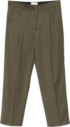 Marsém Pantaloni con pieghe frontali - Verde