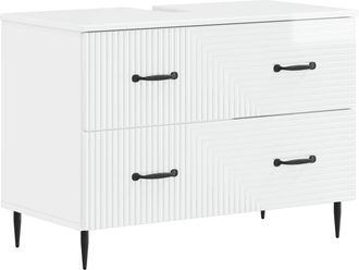 vidaXL Mueble De Lavabo Para Ba&ntilde;o Haarlem Blanco Brillante Vidaxl