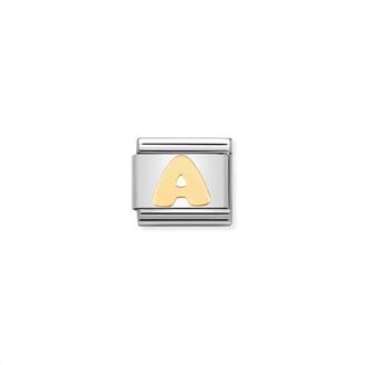 Nomination Composable Classic Letter Links In A Gold