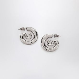 Panconesi Serpent Hoops Extra Small earrings in silver tone