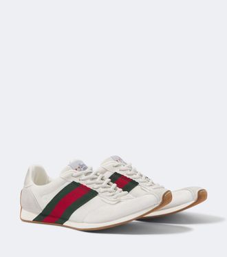 Gucci Gucci Tempo suede-trimmed sneakers