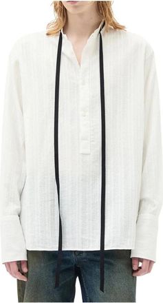 Ann Demeulemeester Overhemden, Heren, Wit, XS, Katoen, Ann Demeulemeester overhemd