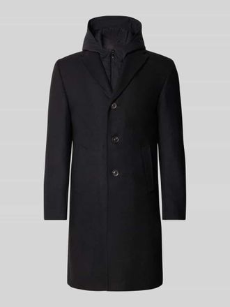 CG - Club of Gents Mantel mit Kapuze Modell MARNI in Black, Gr&ouml;&szlig;e 48