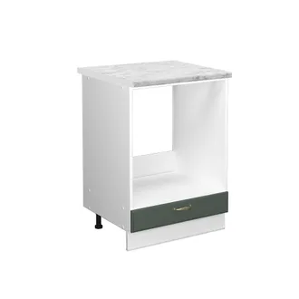 Vicco Armario Para Horno Empotrado Fame-line, Verde Dorado Casa De Campo, 60 Cm, Et M&aacute;rmol Vicco