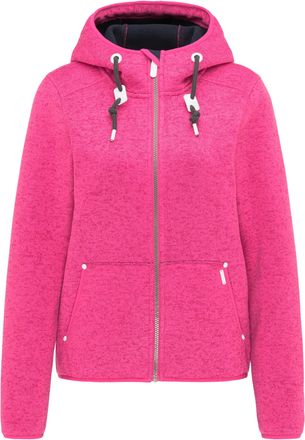 Ice Bound Gebreide fleece jas Dames roze melange