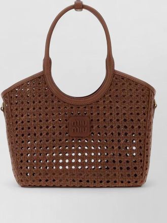 Miu Miu leather tote bag