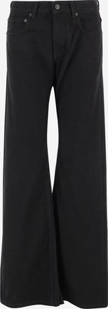 Balenciaga Womens Cotton Denim Jeans Black Trousers
