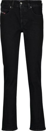 Diesel Slim Zwart Katoenen Broek 2025 Collectie - Dames - Slim Fit Jeans - Zwart - W27 L30 - Katoen - Jeans