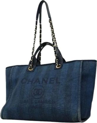 Chanel Bolso Tote Vintage Pre-owned - Pre-owned - Mujer - Azul - ONE SIZE