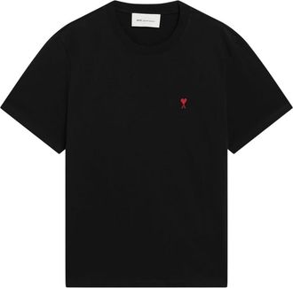 Ami Tops, Heren, Zwart, L, Katoen, Quota T-Shirt