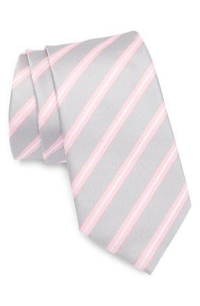 Original Penguin Cutler Stripe Tie in Pink at Nordstrom Rack