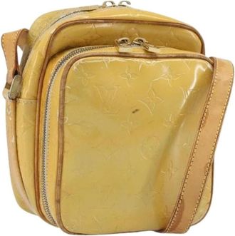 Louis Vuitton Pre-owned Cross Body Bags, female, Beige, Size: ONE SIZE Pre-owned Vintage Patent Leather Shoulder Bag