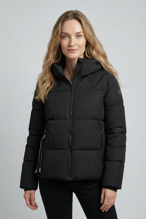 Luhta Steppjacke LUHTA EIRIKEN, Damen, Gr. 36, basic schwarz, Obermaterial: 97% Polyester, 3% Elasthan, Jacken Steppjacke, wasserabweisend, winddicht, atmun