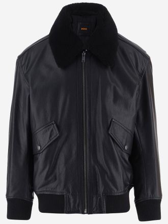 HUGO BOSS Giacca in pelle Hugo Boss Jopeak