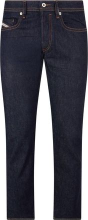 Diesel Slim-fit Jeans, male, Blue, Size: W30 Dark blue tight jeans, versatile everyday style