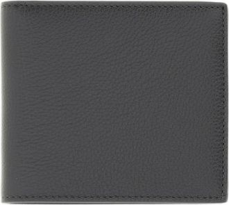 Thom Browne Grey Pebble Grain Leather Slim Bifold Wallet