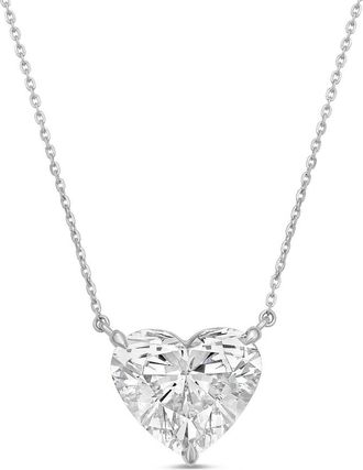 Diana M. Jewels 14kt 1ct Lab Grown Diamond Solitaire Pendant heart, DEF color, VS clarity, excellent cut, Chain: 16