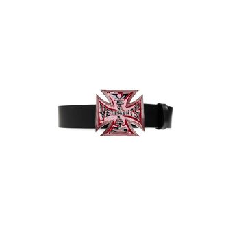 VETEMENTS Belts, unisex, Black, Size: 95 CM Leather Belt
