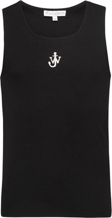J.W.Anderson Anchor-Embroidered Tank Top - Mens - Elastane/Cotton