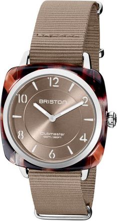 Briston Clubmaster Beige Dial Unisex Watch 21536.SA.UBR.30.NT
