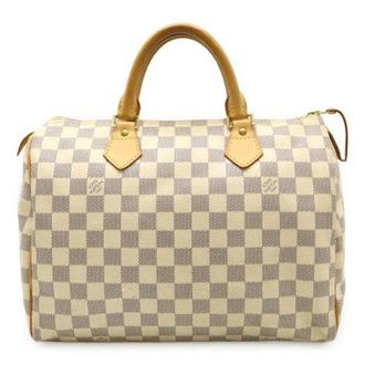 Louis Vuitton Pre-owned Handbags, female, Beige, Size: ONE SIZE Pre-owned Speedy 30 Damier Azur Handbag