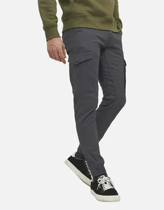 Jack & Jones Mens Jack & Jones Mens Paul Flake Cargos - Grey - Size: 32 s