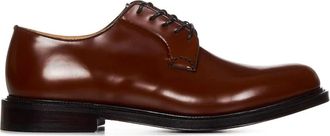 Churchs Bruine leren derby schoenen met veters - Heren - Nette schoenen - Bruin - 40 1/2 EU - Leer - Schoenen