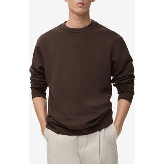 Mango Sweatshirt in Chocolate at Nordstrom, Size Xx-Large