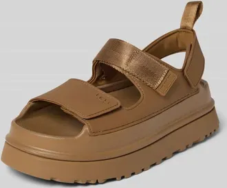 UGG Sandalette mit Plateausohle Modell GOLDENGLOW in Camel, Gr&ouml;&szlig;e 36