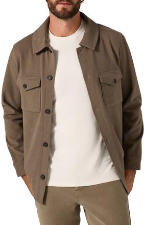 7 Diamonds Craftsman Twill Shacket in Khaki at Nordstrom, Size Xx-Large