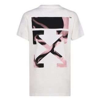 Off-white (WMNS) Off-White SS21 Back Arrow Cotton Short Sleeve White OWAA049R21JER0010331