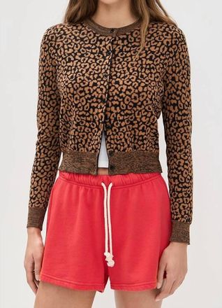 The Great. Tea Time Cardigan In Leopard