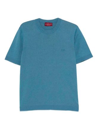 Gucci Short Sleeve Crew-Neck Sweater