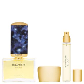 Floraiku Unisex Friday Night Eau de Parfum Spray Gift Set - Luxurious Fragrance Experience - Pink Suede - One Size