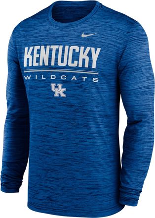 Nike Kentucky Sideline Velocity Nike Mens Dri-FIT College T-Shirt in Blue | 02EQ4EVNKY-FG7