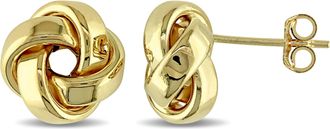 Mimi & Max Love Knot Stud Earrings in 10k Yellow Gold