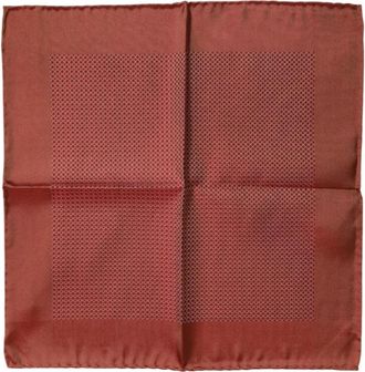 Dolce & Gabbana Luxe Zijden Foulard Sjaal met Logo - Heren - Accessoires - Oranje - ONE Size - Accessoires