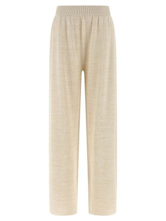 Fabiana Filippi Gold Cotton Casual Womens Pants