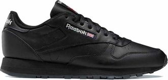 Reebok Men Classic Leather Sneaker, Core Black/Core Black/Pure Grey 5, 5