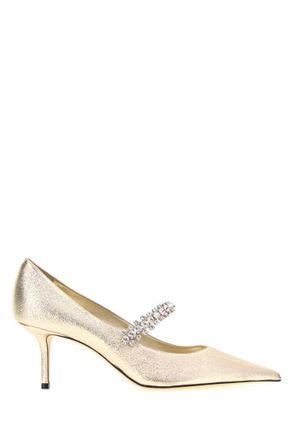 Jimmy Choo London Gold Pointed Toe Heels