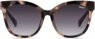 Quay Its My Way 53mm Gradient Cat Eye Sunglasses in Milky Tortoise /Smoke at Nordstrom Rack