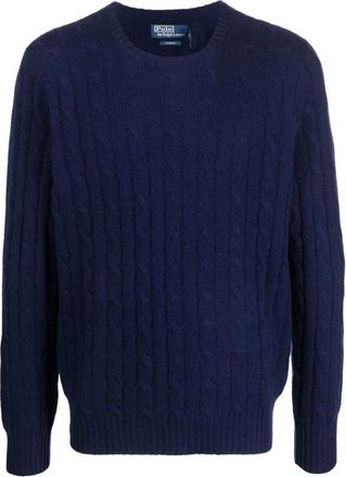 Ralph Lauren Pullover Trui - Heren - Ronde hals truien - Blauw - M - Truien & Vesten