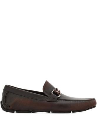 Ferragamo Mocassini con dettaglio Gancini - Marrone
