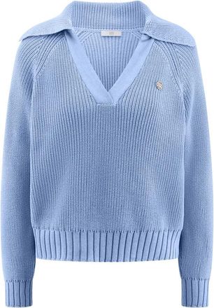Riani Pullover - Dames - V-hals truien - Blauw - XL - Truien & Vesten