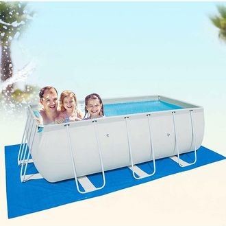 OEM Alfombrilla Rectangular Plegable Impermeable Azul Para Piscina, Protector De Suelo Impermeable Y Plegable Para Piscinas Hinchables/piscinas Infantiles